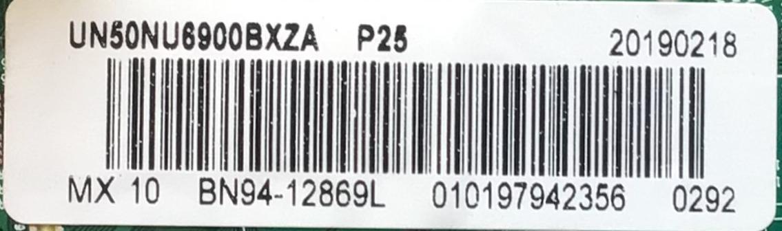 KIT DE TARJETAS PARA TV SAMSUNG SMART TV / NUMERO DE PARTE MAIN BN94-12869L / BN41-02662A / BN97-14054K / FUENTE BN4400932B / BN44-00932B / L55E6_NSM / PSLF171301A / PANEL CY-NN050HGAV9H / MODELO UN50NU6900 / UN50NU6900BXZA / UN50NU6900BXZA AA03 - Imagen 2